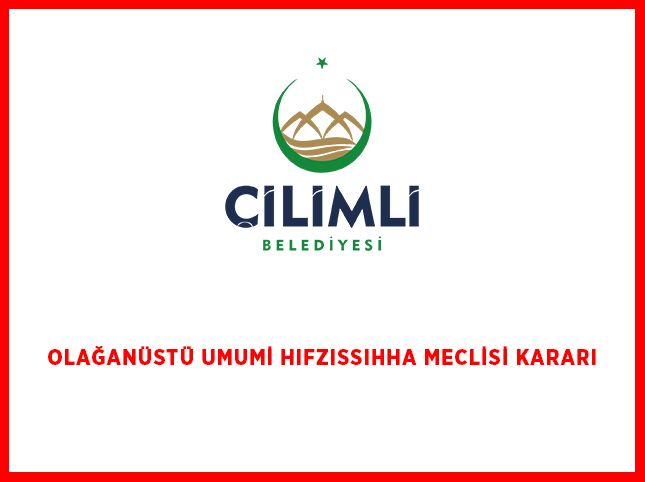 OLAĞANÜSTÜ UMUMİ HIFZISSIHHA MECLİSİ KARARI -2020 - 30